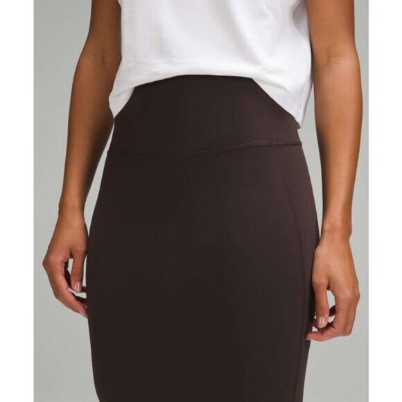 Lululemon Nulu Slim-Fit High-Rise Skirt Espresso Size 2 - Picture 2 of 9